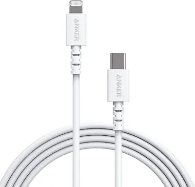 $41.90 • Buy ANKER POWERLINE SELECT USB-C To Lightning 6 FT - WHITE A8613T21