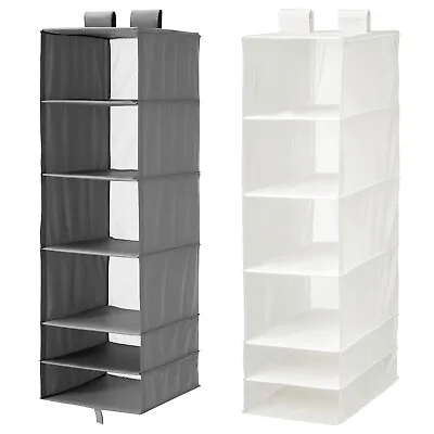 Ikea SKUBB Home Office Wardrobe Hanging Storage With 6 Compartments 2 Colour • £19