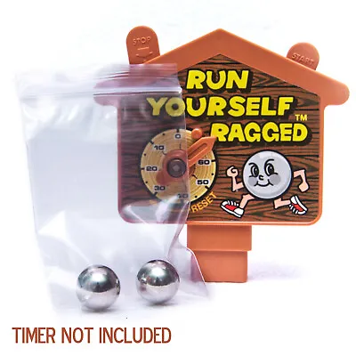 Run Yourself Ragged Board Game REPLACEMENT STEEL BALL / MARBLE X2 | Free S&H ! • $12.79