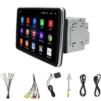 360° Rotation Screen 2 Din 10.1  Android 9.1 Car Multimedia Radio GPS Navigation • $285