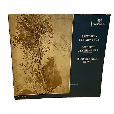 Symphony No. 5 & Symphony No. 8  Unfinished  (Vinyl 1963) RCA Victrola VIC 1035 • $7