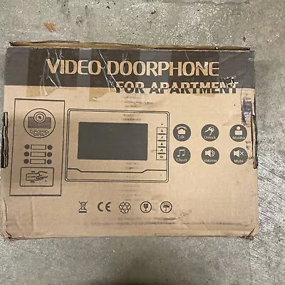 7  Wired Video Door Phone Intercom Kit With Dual-way Intercom For 3 Apartment • $150