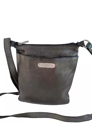 Kenneth Cole Reaction Green Leather Shoulder Bag Messenger Crossbody Handbag • £15.99