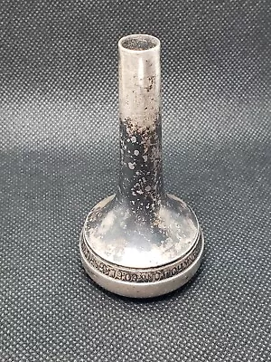 Vintage Frank Holton & Co Trombone Mouthpiece 81 Elkhorn Wis Patina Silver • $49.99