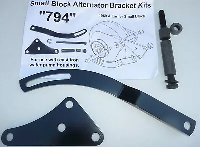 1967-69 Dart Cuda A-Body Alternator Bracket Kit 318 340 Charger B-Body Mopar 94 • $47.95