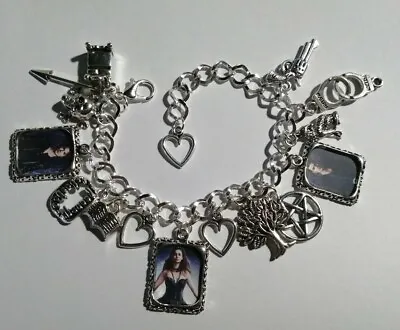 Silver Plated Charm Bracelet With Charms The Vampire Diaries The Originals • £9.99