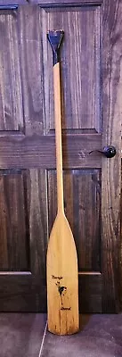 Rare Vintage 5' NAVAJO BRAND Wood Canoe Boat Skiff Paddle Indian Logo  • $59