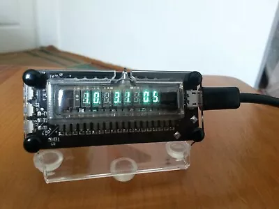 $54 • Buy Extra Small VFD Tube Clock IV-28 Nixie Era Vintage Desk Clock Video