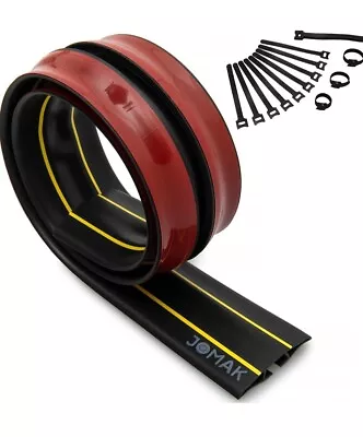 2 X 1.8m JOMAK Floor Cord Cover Heavy Duty Cord Protector  Self-Adhesive Cable  • £17.50