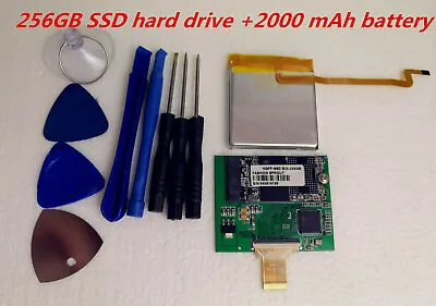 256GB SSD Upgrade 160GB Hard Drive 1.8  MK1634GAL ZIF For Classic 7th +Battery • $115.88