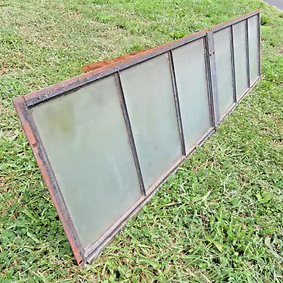 Industrial Factory Mill 6 Pane Iron And Opaque Heavy Fixed Glass Window • $225