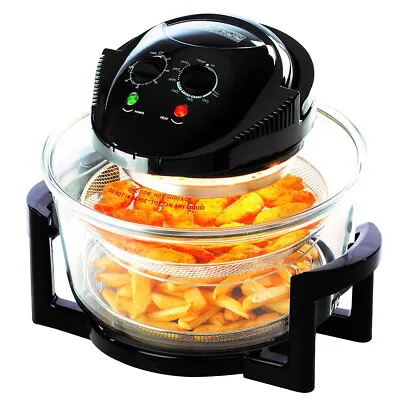 NEW! 12L Litre Black Portable Halogen Convection Oven Cooker 1400W • £32.99