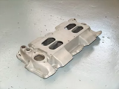 $495 • Buy Vintage Creitz SB Chevy 2x4 Aluminum Intake Manifold Dual Quad Carb