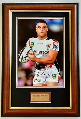 $69.99 • Buy Robbie Farah Wests Tigers Signed Action Photo Framed Memorabilia