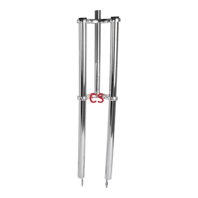 Chopper Bicycle Fork 1  Threaded 30  Long Disk Brake Mount Chrome • $119.99