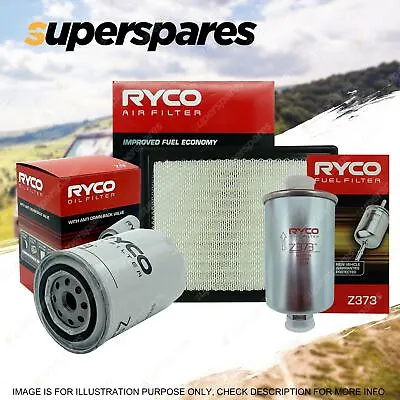 Ryco Oil Air Fuel Filter Service Kit For Ford Falcon AU I-III EB EF EL Van Xr6 • $63.43