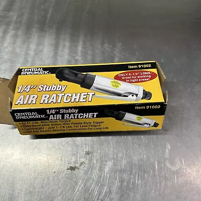 Central Pneumatic Professional 1/4  Stubby Air Ratchet Model #91002 New • $34.99