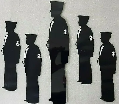 1 X Metal Aluminium Lest We Forget Sailor Matelot And 4 X Window Decals Military • £6.99