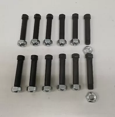 $22.50 • Buy Set Of 12 Trailer Leaf Spring Shackle Bolts 9/16 -18 X 3  Long W/ Lock Nuts