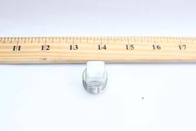 Steel Zinc Square Head Plug Pipe Fitting 1/2 NPT LOT/BULK DISCOUNT AVAILABLE • $0.99