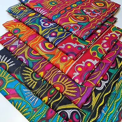 Cotton Indian Ethnic Rajasthani Print Suzani Rangoli Boho Banjara Fabric 44  • £11.99