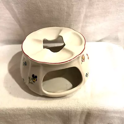 PETITE FLUER By Villeroy & Boch Warmer Coffee Tea Multicolor Flowers And Stems • $29.99