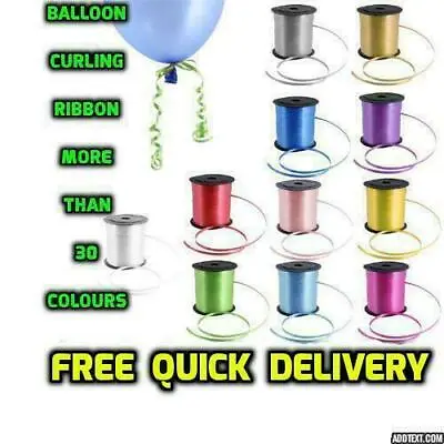 £5.99 • Buy SALE Helium Balloon String Tie Curling RibboN ColouR Baloon Ribbon BALLON ROLL