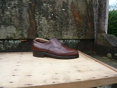 Vass Derby Shoes Brown Leather Uk6.5 Mens Eu40.5 Mens Unworn Condition • £199