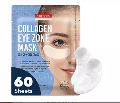 Deluxe Collagen Eye Mask Collagen Pads For Women By Purederm 2 Pack Of 30 Sheets • $7.90