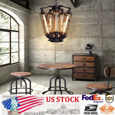 Industrial Metal Steampunk Pendant Hanging Lamp Light Chandelier  • $96.90