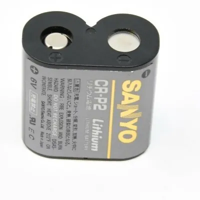 £8.99 • Buy TWO GENUINE SANYO CR-P2 6volt LITHIUM POWER BATTERIES, GREAT BATTERY FOR CAMERA 