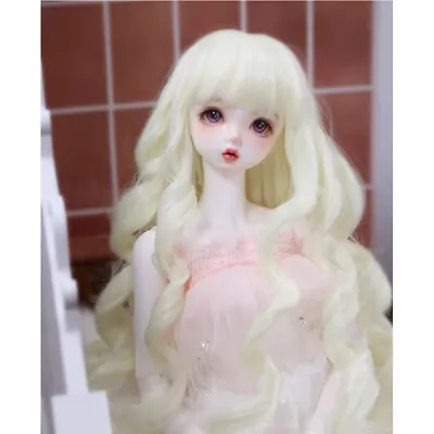 [wamami] Black/Beige Wavy Crimp Curly Long Wig 1/4 MSD 1/6 1/3 SD BJD Dollfie • $15.99