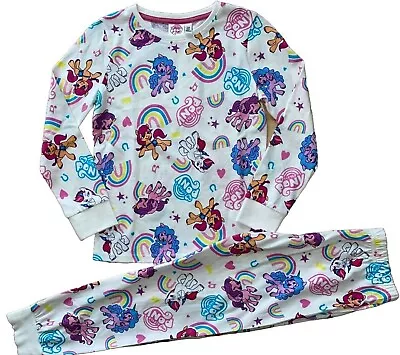 New Girls My Little Pony Pyjamas Top With Slim Fit Bottoms.7-8yrs. • £7.95