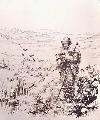 6 11  Sir Edward Albert Waterlow 1850-1919 Ink Sketch The Orphan 1888 Provenance • £169