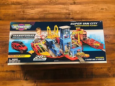 Micro Machines Super Van City Playset Working Bridge - Includes 12 Vehicles MM • $67.99