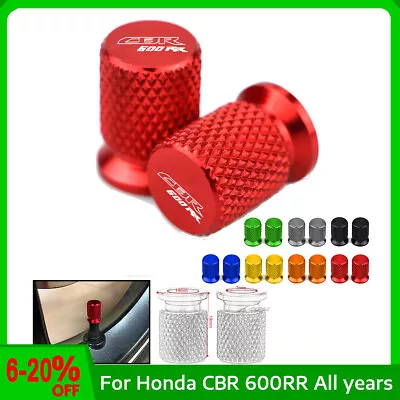 CNC Red Wheel Tire Valve Air Port Cover Caps For Honda CBR CBR 600RR All Years • $1.20