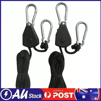 Ratchet Locking Hanger 1/2/4/6/8/10/12/14/16pcs 2M 1/8 Lift Pulley For Camping • $8.89