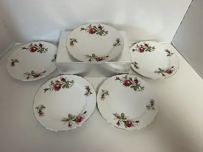 Vintage Ucagco Fine China Made In Japan 5 Bread/Dessert Plates 6.5” Old Rose • $35