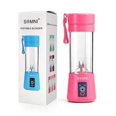 Portable Mini Rechargeable USB Juicer Shaker Battery Electric Mixer Blender Free • £9.95