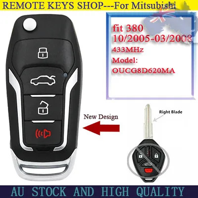 $39.99 • Buy To Suit 2005 2006 2007 2008 Mitsubishi 380 Eclipse Galant Remote Key Fob -MIT11