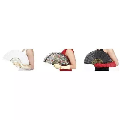 Boland Spanish Burlesque Hand Fan Adult Fancy Dress - 25cm • £6.99