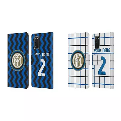 Custom Inter Milan 2020/21 Crest Kit Leather Book Case For Samsung Phones 1 • £22.95