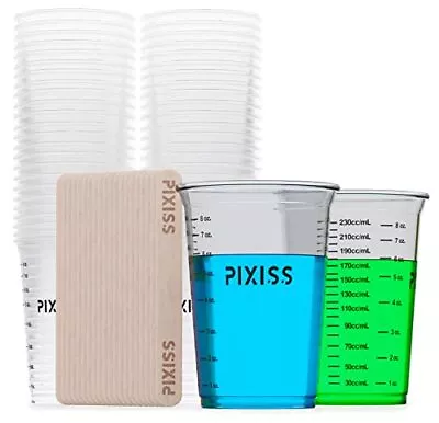 Disposable Epoxy Resin Mixing Cups With Measurements (20-Pack) Pixiss Mixing ... • $13.13