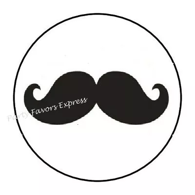 Mustache Moustache Envelope Seals Labels Stickers Party Favors • $1.99