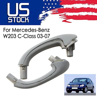 For Mercedes-Benz W203 C230 C240 C280 Left &Right Interior Door Pull Handle Grey • $22.99