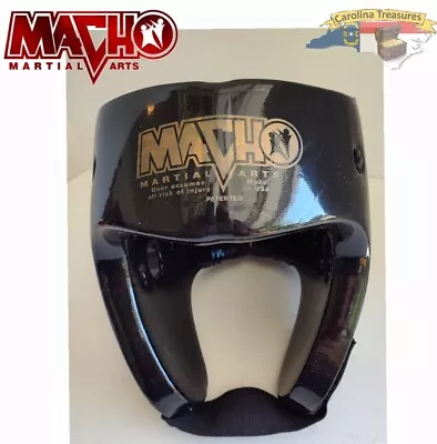 Macho Martial Arts Black Helmet Sparring Protective Head Gear Training Sparring • $24.99