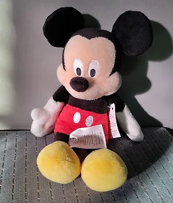Disney Mickey Mouse Plush Toy 9.5” NWT • $10.25