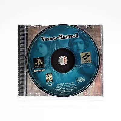 Sony Playstation 1 PS1 Vandal-Hearts II Strategy Video Game Case Art Konami 1999 • $89.95