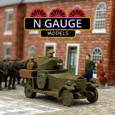 N Scale Gauge 1:148 WW1 & WW2 Armoured Car (Airfield Tank Truck Jeep 1:160) • £9.99