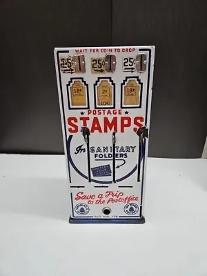 Vintage Postal Vending Stamp Machine Needs Locking Mechanism  • $85